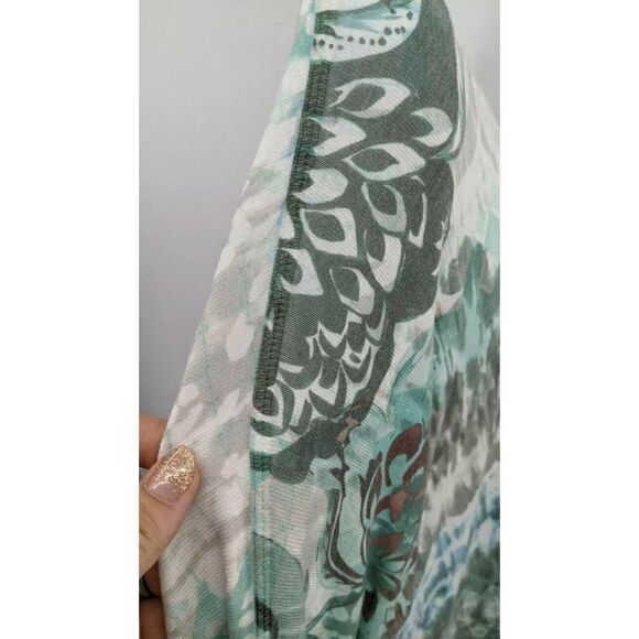 Soft Surroundings Shirt Top Tunic Flower Tie Dye - Picture 9 of 14